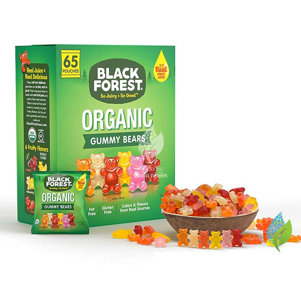 Kẹo Dẻo Organic Hình Gấu Black Forest 1 túi