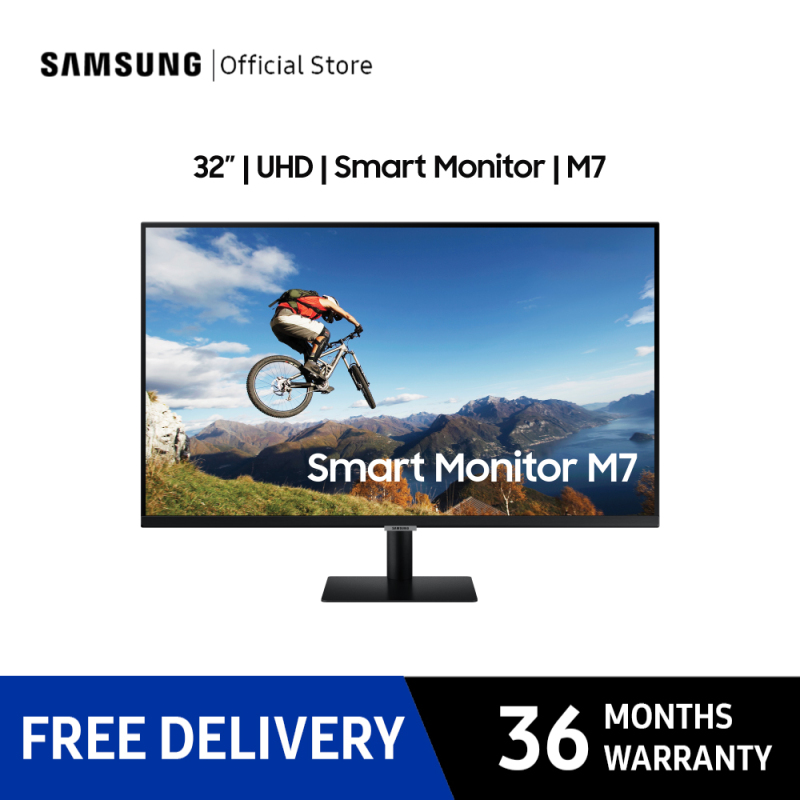 [Bulky] Samsung 32 Smart Monitor With Mobile Connectivity and UHD resolution LS32AM700UEXXS Singapore