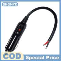 SHGMYD 1 cái 15cm 12V-24V Auto 10A nam xe Thuốc lá nhẹ hơn Led ổ cắm cắm kết nối bộ chuyển đổi