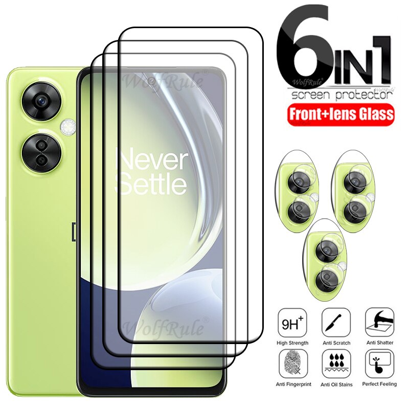 6-in-1 For Oneplus Nord CE 3 Lite 5G For Oneplus Nord CE 3 Lite Glass 9H Screen Protector For Oneplus Nord CE 3 Lite Lens Glass