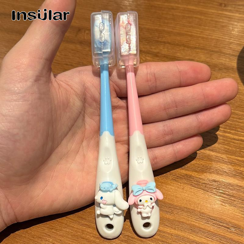Insular Cute Sanrio Soft Children Toothbrush for Kids Ages 3-12, Fun Cartoon Design ราคา 35 บาท*ส่งฟรี
