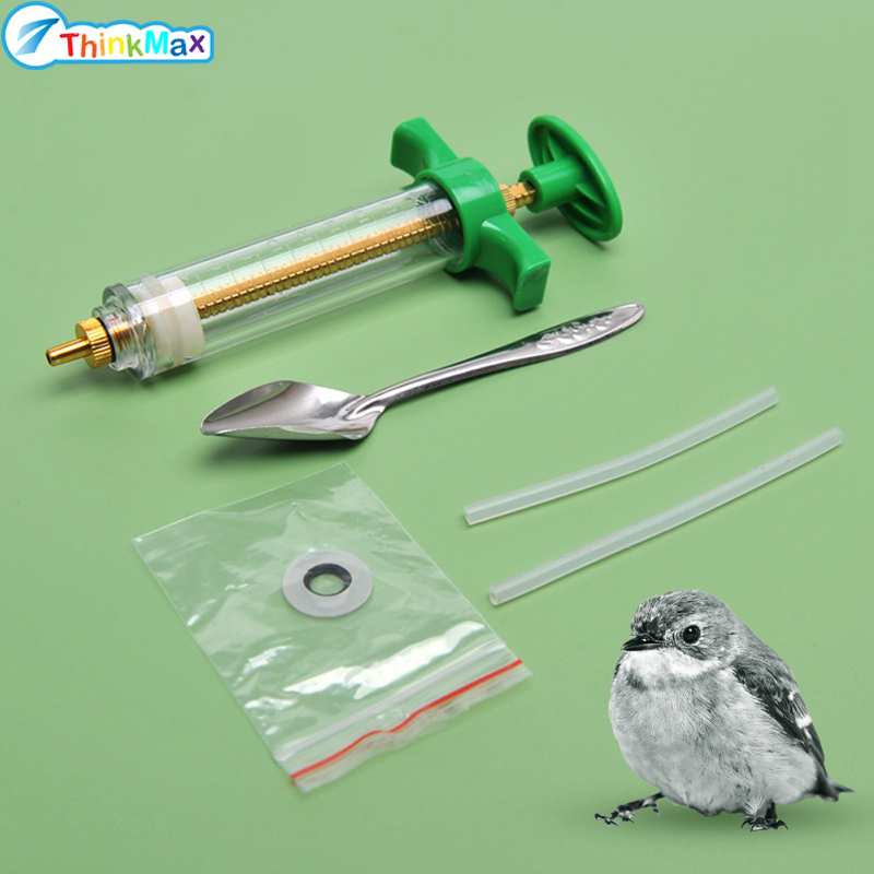 10ml/20ml/30ml/50ml/100ml Bird Manual Feeding Syringe Kit With Tubes Parrot Feeding Spoon Rehydrator ราคา 50 บาท*ส่งฟรี