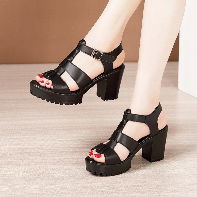 Sandal cao gót đế răng cưa mã s134