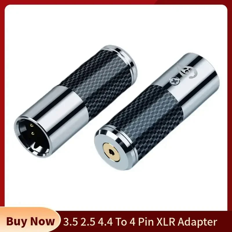 Bộ Chuyển Đổi Âm Thanh Jack 3.5 2.5 4.4 Để 4 Pin Xlr Nối Headphone Chuyển Đổi Cho Đài Phát Thanh Khuếch Đại Bộ Giải Mã Nam Nữ Sợi Carbon
