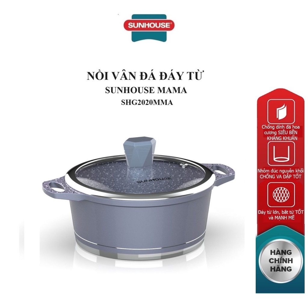 Nồi vân đá đáy từ sunhouse mama shg2020mma