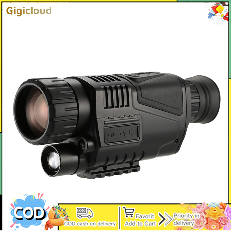 Night Vision Monocular Telescope With 8X Zoom 1.44" LCD Night Goggles 200M Full Dark IR Illuminator Digital Night Vision Camera ราคา 4,604 บาท*ส่งฟรี