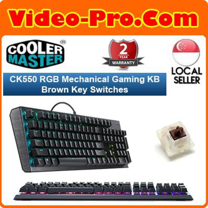 Cooler Master Ck550 Rgb Mechanical Gaming Keyboard Gateron Brown Key Switches Ck 550 Gkgm1 Us Singapore