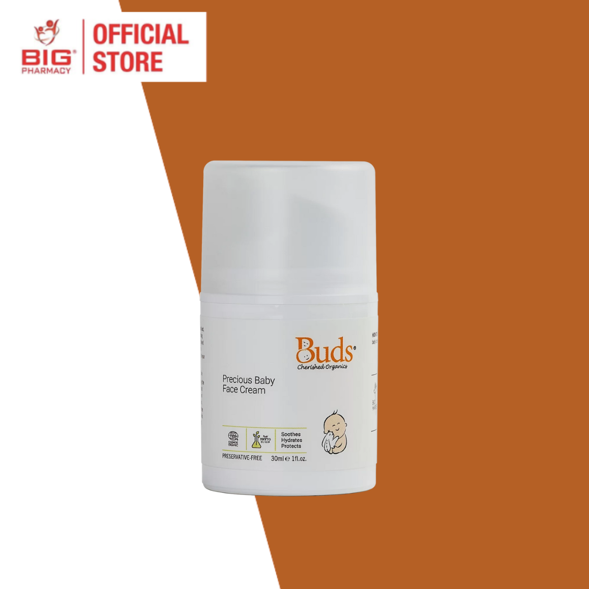 BUDS CHERISHED ORGANICS PRECIOUS BABY FACE CREAM 30ML