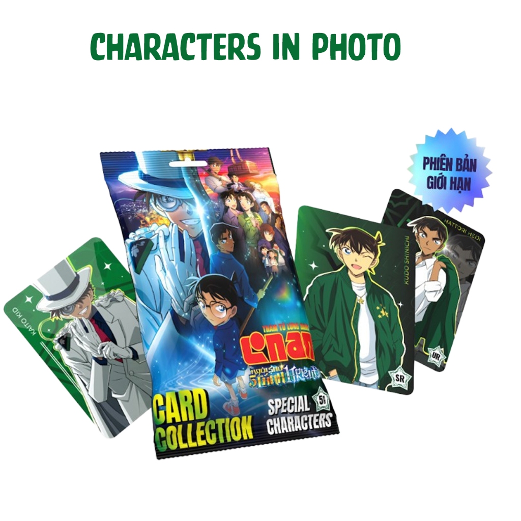 [Có sẵn] Pack nhân phẩm card Conan movie 27 Ngôi Sao 5 Cánh 1 Triệu Đô phiên bản giới hạn chính hãng
