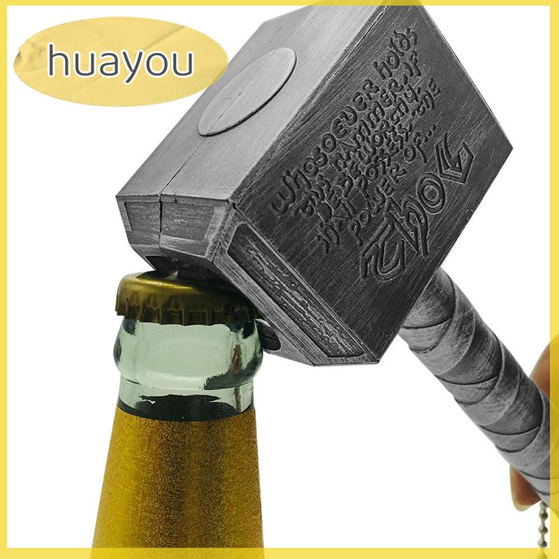 huayou 1 cái dụng cụ mở chai bia búa đóng chai tay cầm bia hình Thor dụng cụ mở chai bia