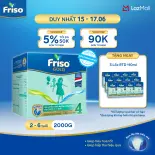 [Tặng 3 Lốc RTD 110ml] Sữa Bột Friso Gold 4 Hộp Giấy 2KG (cho trẻ từ 2-6 tuổi)