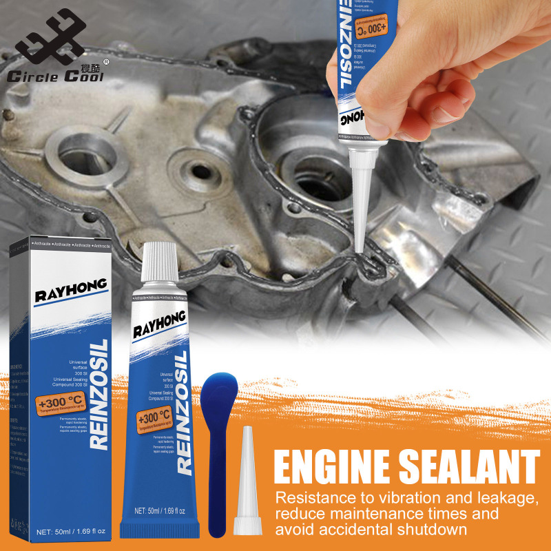 Circle Cool Rayhong Car Engine Sealant Metal Fuel Tank Oil Pan Cylinder Gasket Oil-resistant Repairing Adhesive Auto Parts