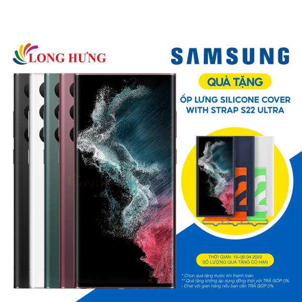 Điện thoại Samsung Galaxy S22 Ultra (12GB/256GB) - Hàng chính hãng - Dung lượng RAM khủng, thiết kế đẹp, hiển thị màu sắc rực rỡ