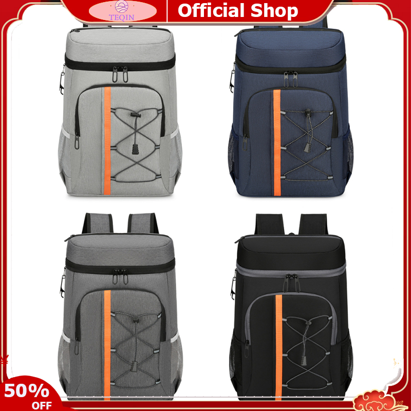 TEQIN Camping Cooler Soft Cooler Bag Portable Top Flip Lid Leakproof Camping Cooler For Outdoor Travel Camping BBQ ราคา 430 บาท*ส่งฟรี