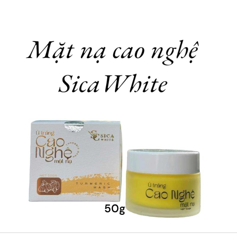 Sica White High Turmeric Whitening Mask, 50g Box