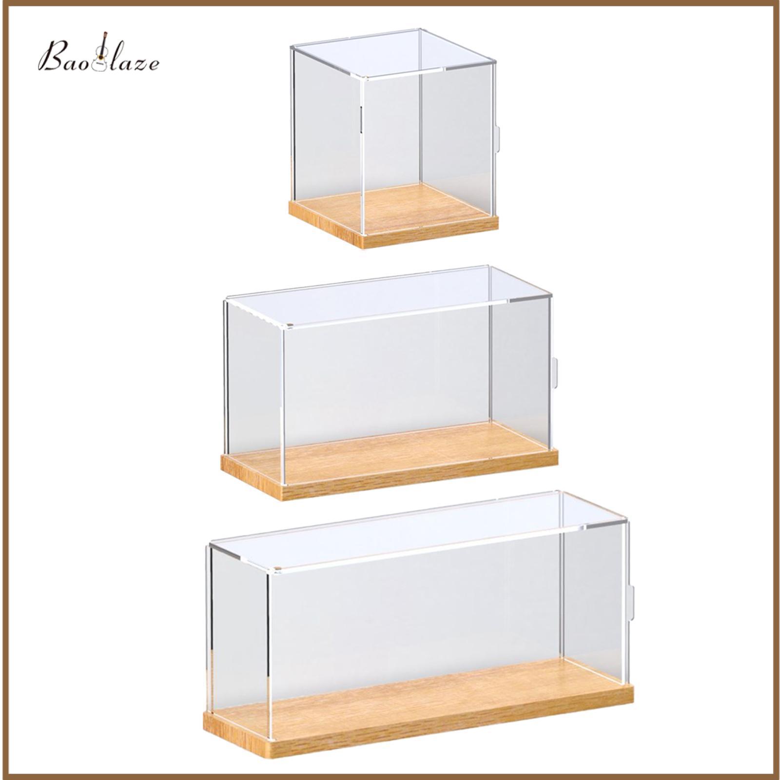 Acrylic Clear Collectibles Toy Display Case Versatile Wood Base Organizer Dustproof for Mini Figures, Doll Accessory Lightweight ราคา 1,023 บาท*ส่งฟรี