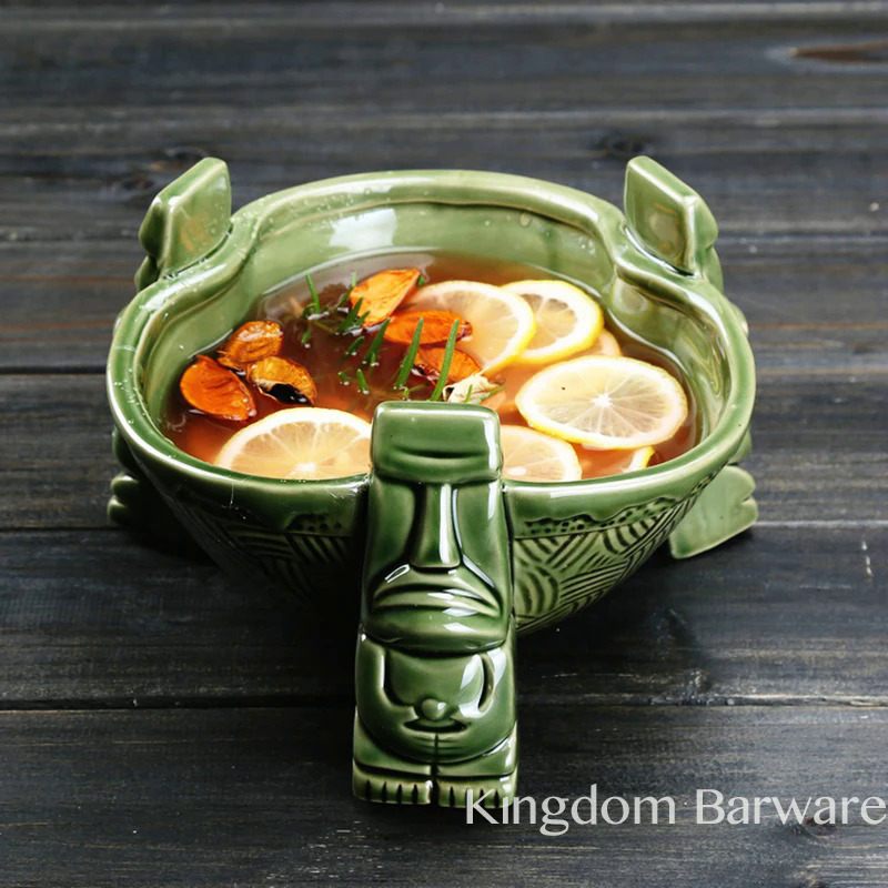 Gốm đấm Bát Tiki Bát Waikiki Bát Tiki Mug