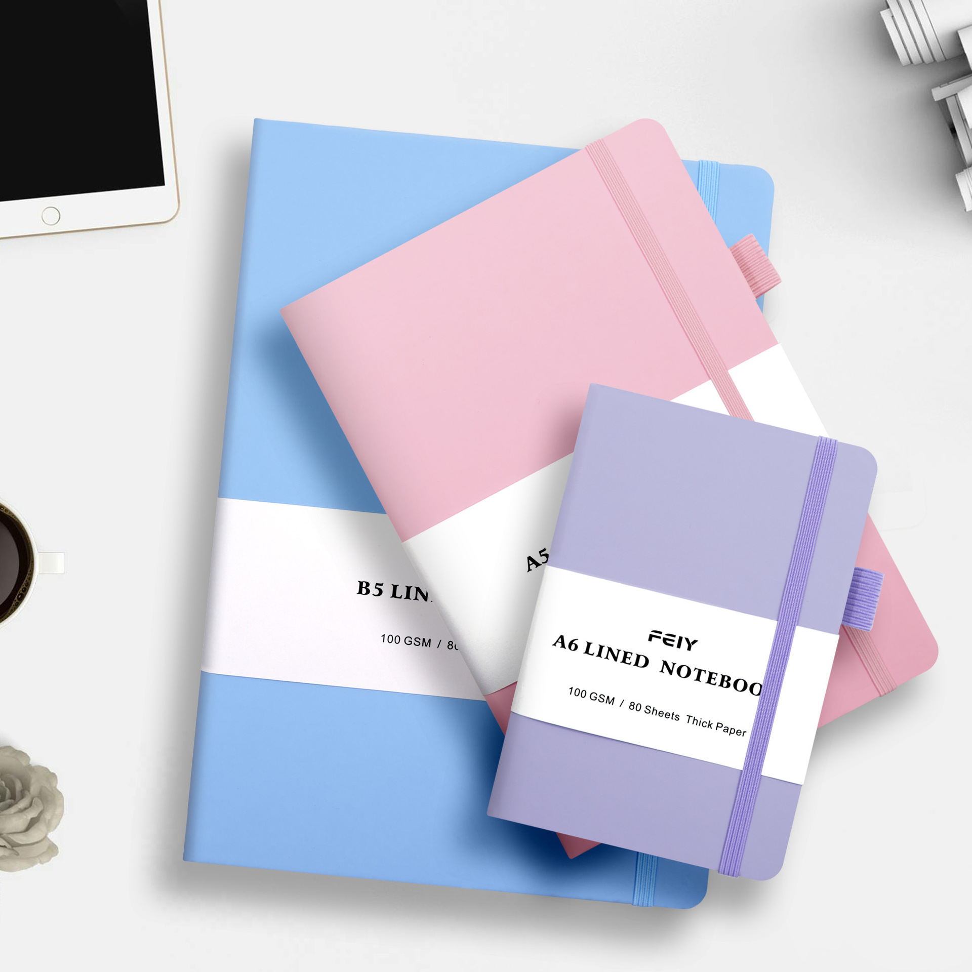 A5 Sketchbook Strap Notebook Small Note Book And Journals Stationery Diary Writing Pads Office School Supplies SDFF
