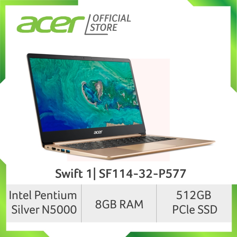Acer Swift 1 SF114-32-P577 14 inch FHD IPS Thin and Light Laptop with 8GB RAM