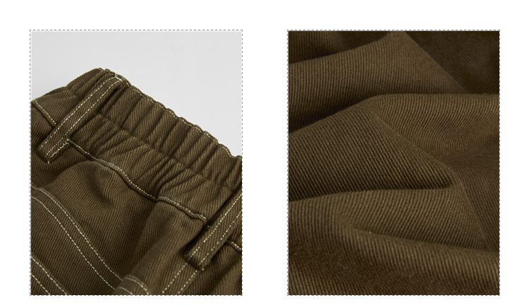 Giordano Women 100% Cotton wide leg ankle length pants Free Shipping 18424609 · v2