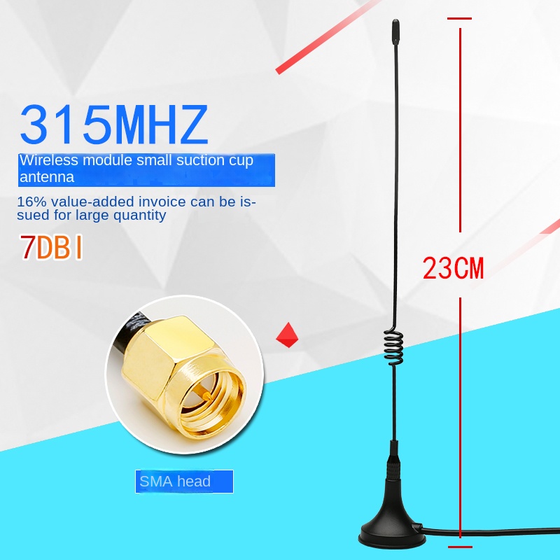 Anten LoRa 1.5Mét - Tùy Chọn 315MHz/433MHz/470MHz | Hỗ Trợ IoT & Smart Metering