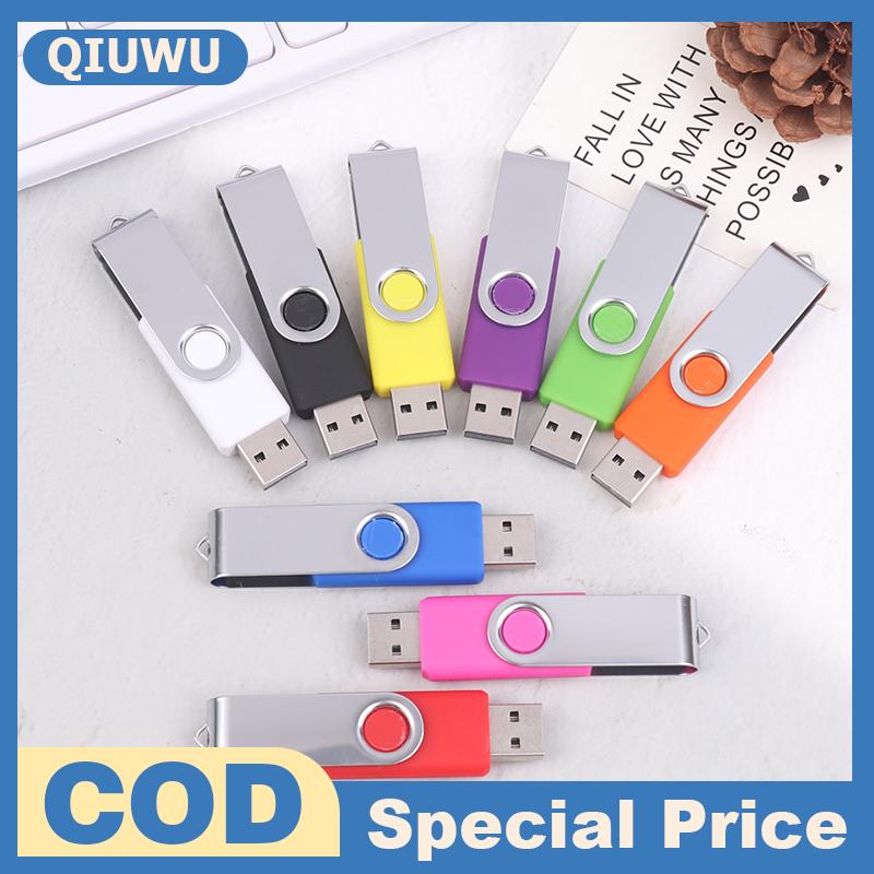 QIUWU แฟลชไดรฟ์ USB สีความจุ64เมตรไดรฟ์ปากกาหน่วยความจำเหมาะสำหรับคอมพิวเตอร์และแล็ปท็อป ราคา 41 บาท*ส่งฟรี