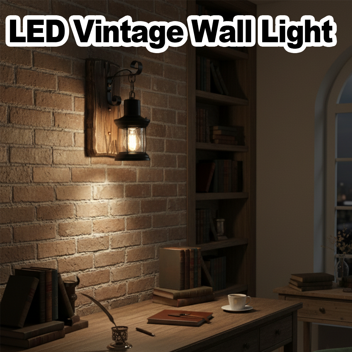 Vintage Industrial Wall Sconce Light Rustic Lights Indoor Lantern Sconces Led Metal Porch Farmhouse Lamp Decorative Bar Fixtures Caged Hallway Dining Room Retro Antique Wood Lamps