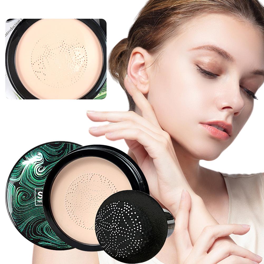 Mushroom Head Air Cushion BB CC Cream Makeup + Mushroom Sponge P5U6