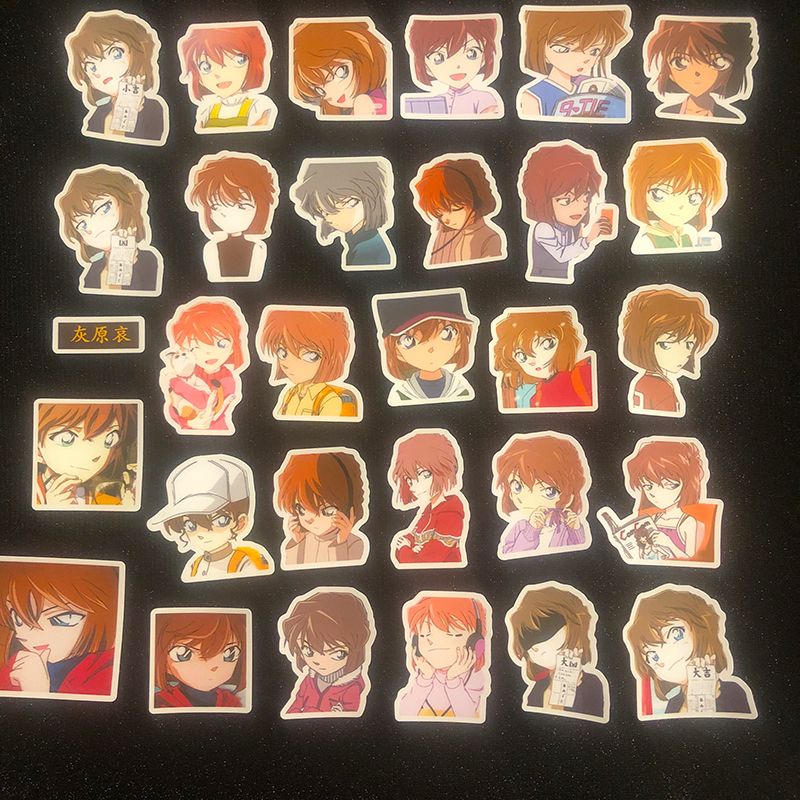 [Etpv] Haibara ai Sticker Anime nhãn dán chống thấm nước văn phòng phẩm dành cho sinh viên trẻ em họ