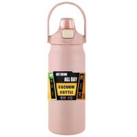 FOUNDTWO Thép không gỉ 304 Bình giữ nhiệt thể thao 800/1000/1500ml Có ống hút Bình chân không Bền Không thể phá vỡ Chai nước thể thao Phòng tập thể dục