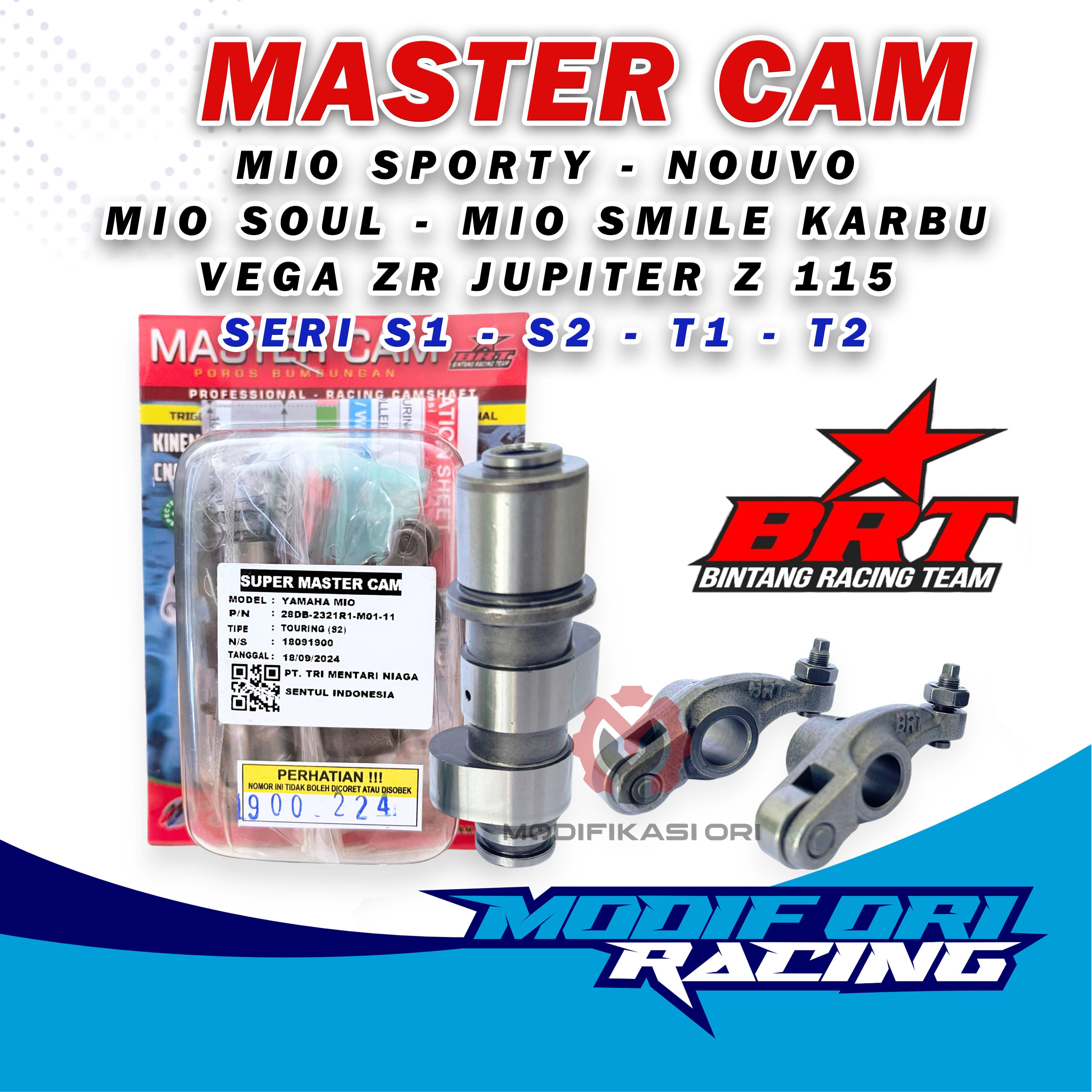 NOKEN AS MASTER CAM BRT NOKEN AS RRA PELATUK ROLLER MIO SPORTY NOUVO SOUL SMILE KARBU VEGA ZR JUPITER Z 115 MODIFIKASI ORI Harga 577,170 rupiah*Gratis Ongkir