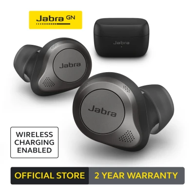 Jabra Elite 85t True Wireless Earbuds - Jabra Advanced Active Noise Cancellation with Long Battery Life and Powerful Speakers - Wireless Charging Case