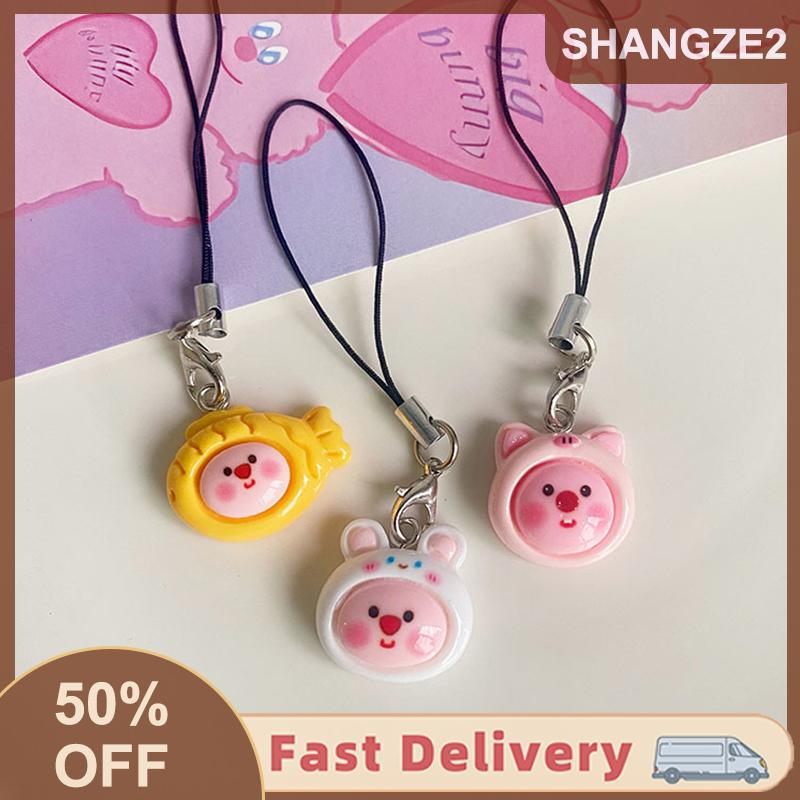 【SHANGZE2】 Kawaii Anime Loopy Chuỗi Điện Thoại Phim Hoạt Hình Hải Ly Keychain Cho Cô Gái Dễ Thương Dây Điện Thoại Điện Thoại Di Động Trường Hợp Trang Trí