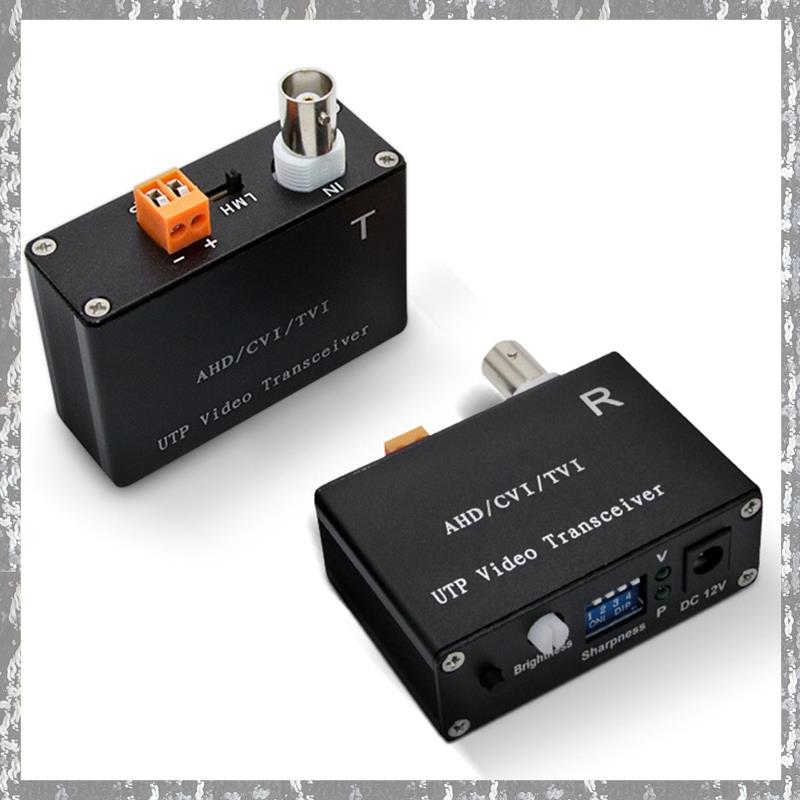 1 Channel Active Video Balun for CCTV Camera Twisted Pair Transmitter BNCLong Range for AHD TVI CVI 5/10MP