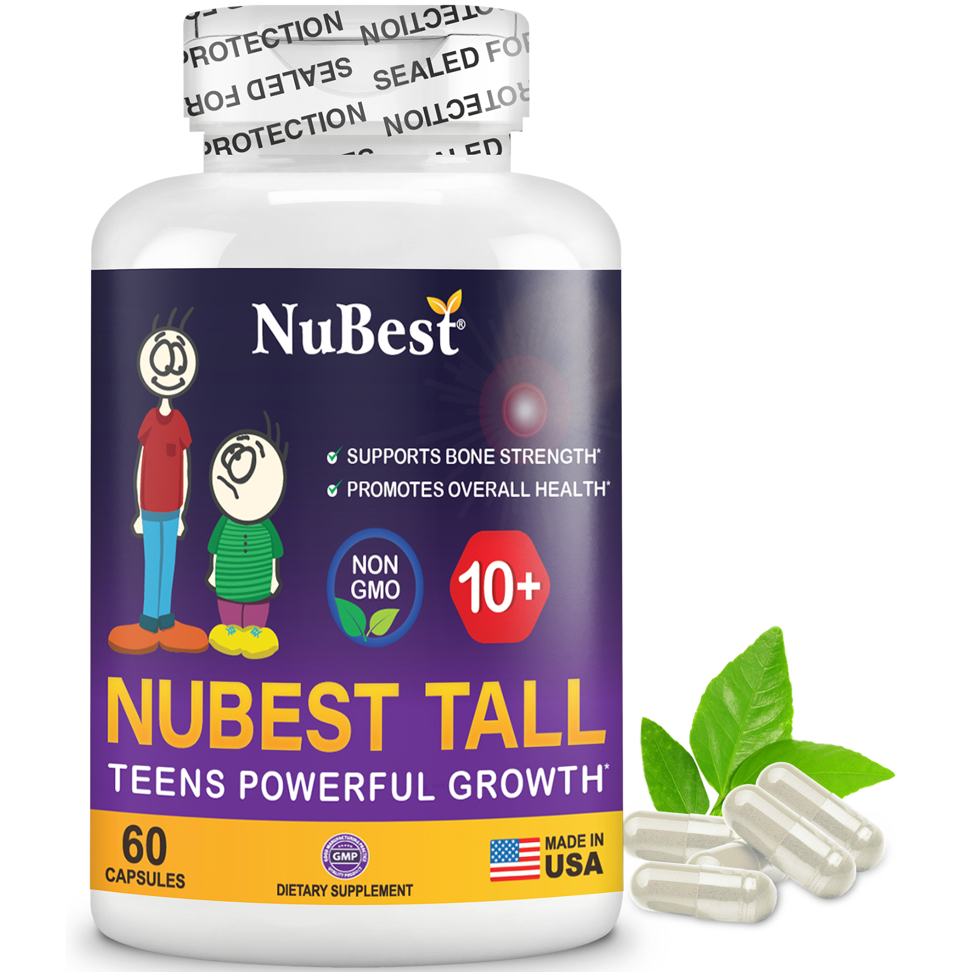 NuBest Tall 10+ Hộp 60 Viên trẻ trên 10 tuổi - Thực Phẩm Bảo Vệ Sức Khoẻ