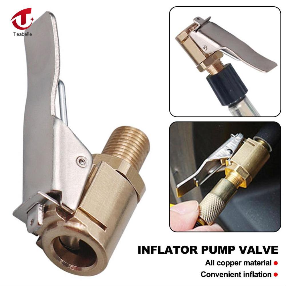 Teabelle xe van Clip 8mm máy bơm không khí Chuck Clip xe lốp xe tải bơm hơi lốp xe đầu nối van xe mở công cụ sửa chữa tự động bằng đồng