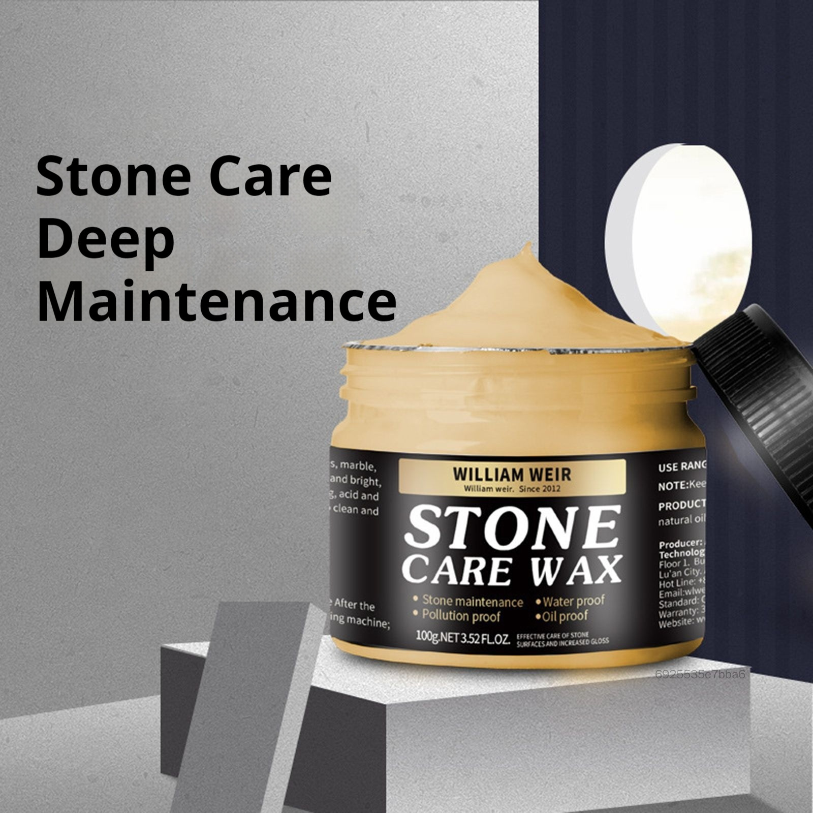 Sáp đánh bóng đá cẩm thạch Thêm kín & bảo vệ lớp sơn hoàn thiện Sáp phục hồi độ bóng và nuôi dưỡng bề mặt đá FD-VN