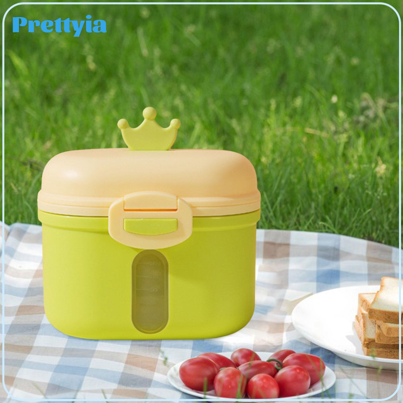 Prettyia Baby Formula Dispenser Milk Powder Dispenser Sealed Portable Food Storage Box Formula Container for Outdoor Travel Kitchen ราคา 170 บาท*ส่งฟรี