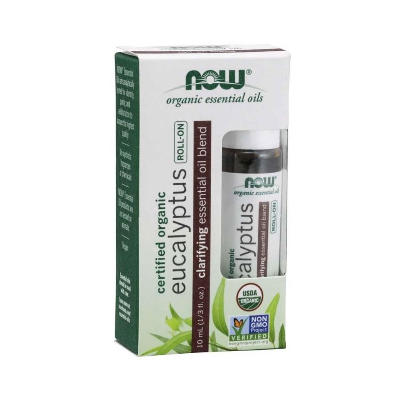 Buy Now Foods, Eucalyptus Essential Oil Blend, Organic Roll-On , 1/3 fl oz (10 ml) Singapore