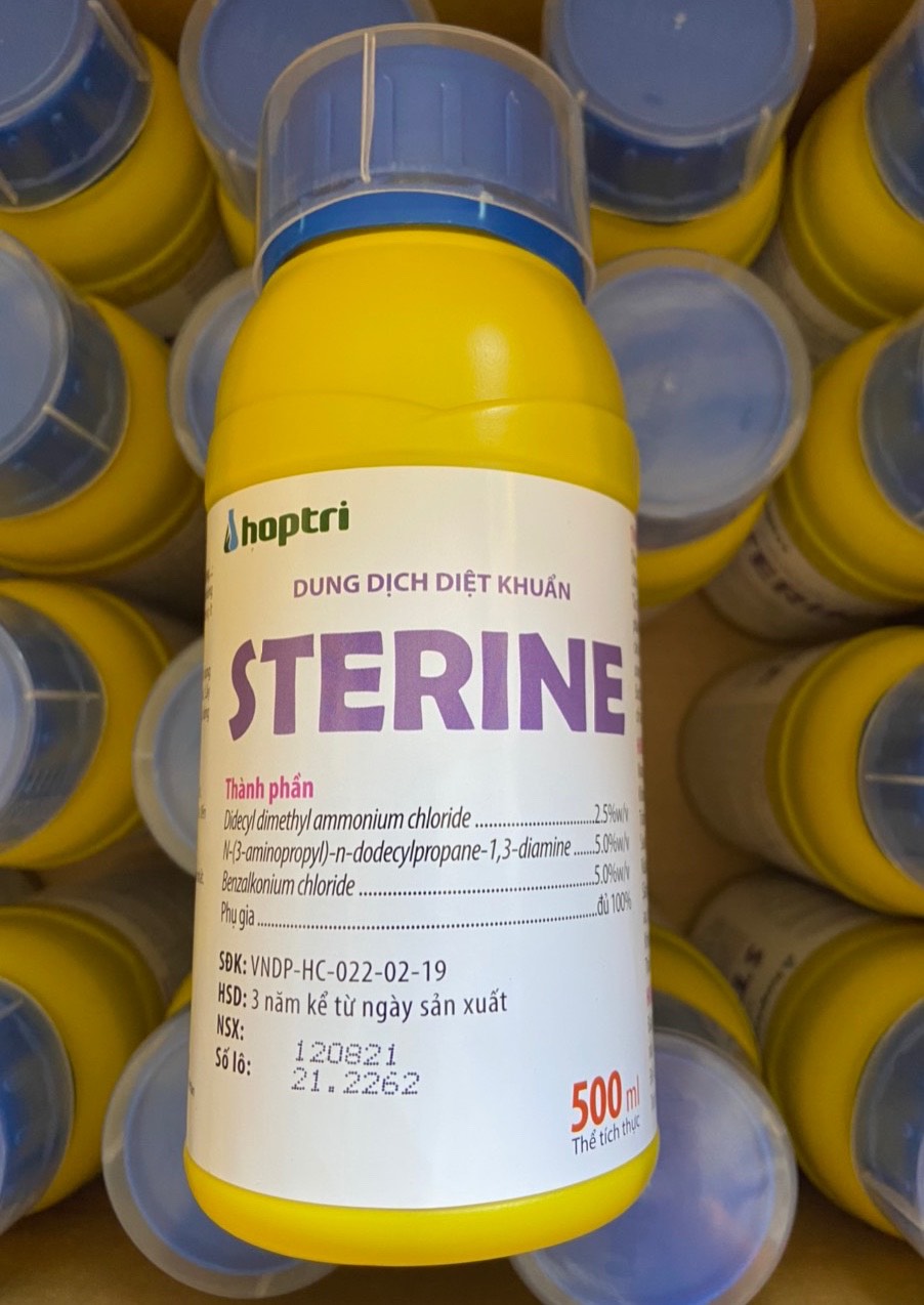 Dung dịch diệt khuẩn Sterine chai 500ml FREESHIP dung dịch khử khuẩn