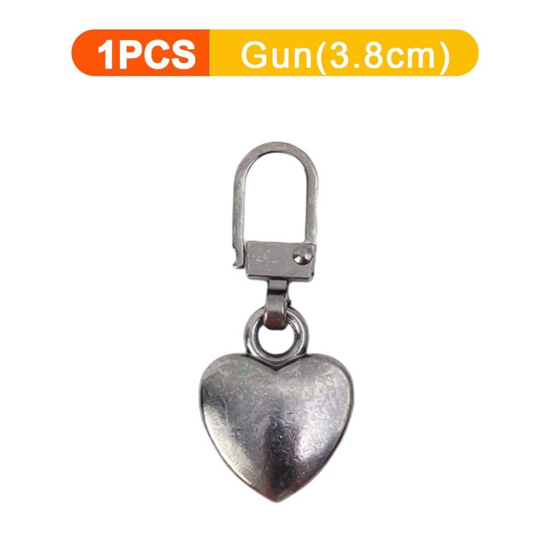 5Pcs Detachable Zipper Puller Metal Zipper Slider Instant Zipper Repair Buckle Universal Replacement for Luggage Purse Bags Clothes Zipper Head