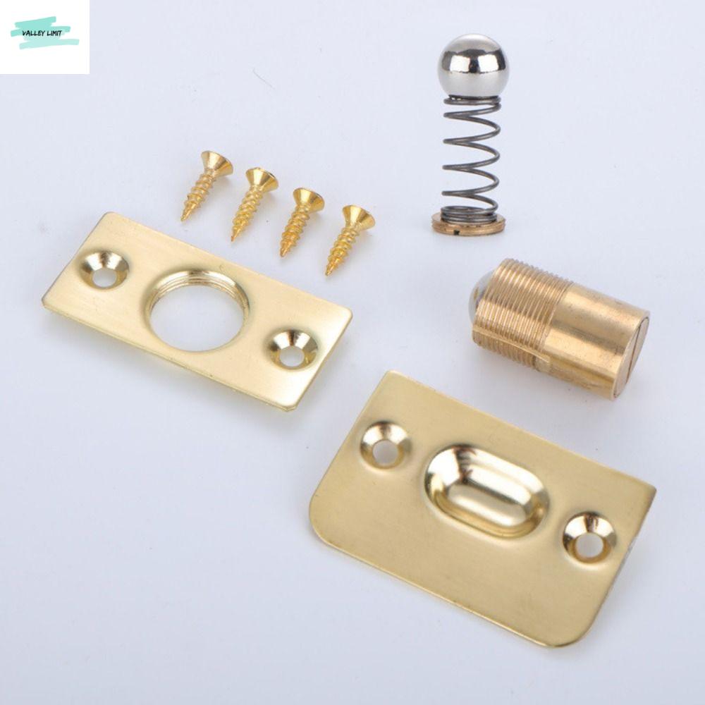 VALLEY LIMIT 2PCS ทนทาน ตัวจับประตูตู้เสื้อผ้าแบบบอล ปรับได้ ติดตั้งง่าย ล็อคลูกปัดประตูตู้ ล็อคลูกปัด ฟลีซ ตัวล็อคประตูปรับได้ ประตูภายใน ราคา 199 บาท*ส่งฟรี