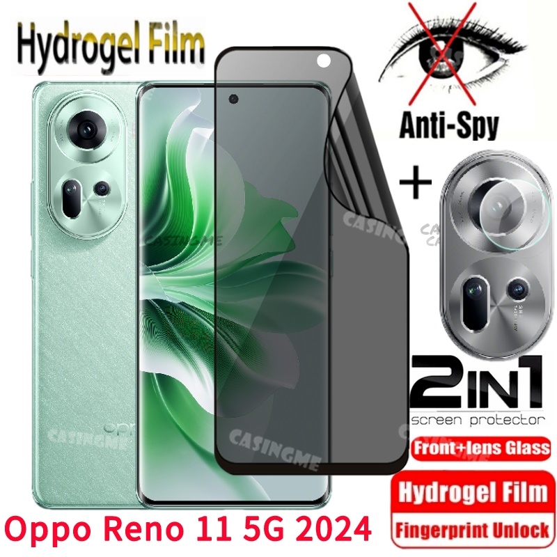 Pellicola In Idrogel Per OPPO Reno11 F 5G (6.7 Pollici) - 2 Pezzi Trasparenti - Morbida, Auto-riparante, Alta Definizione E Sensibilità - Protezione Completa Per Schermo Curvo - 3