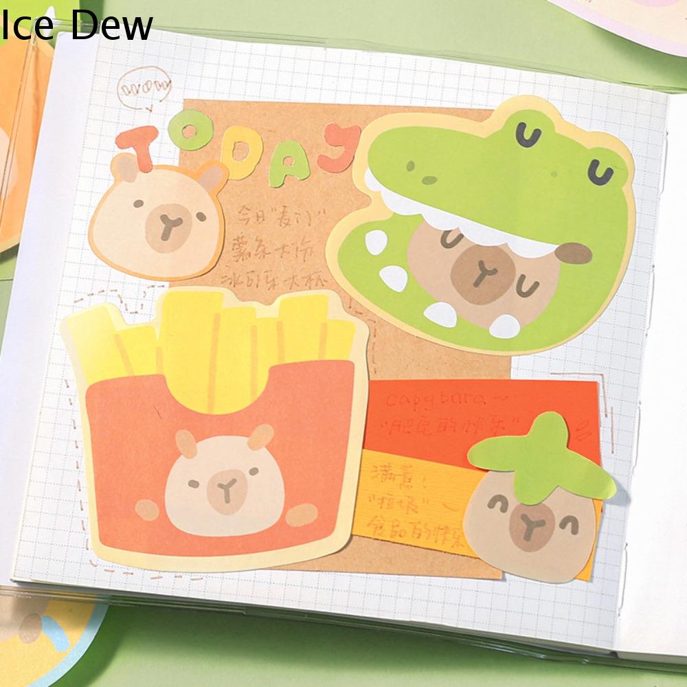 ICE Dính Miếng dán ghi nhớ tự dính Tự dính Sổ ghi chép Ghi chú dán dày Nhãn dán văn phòng phẩm Ins Giấy dán capybara Văn phòng phẩm
