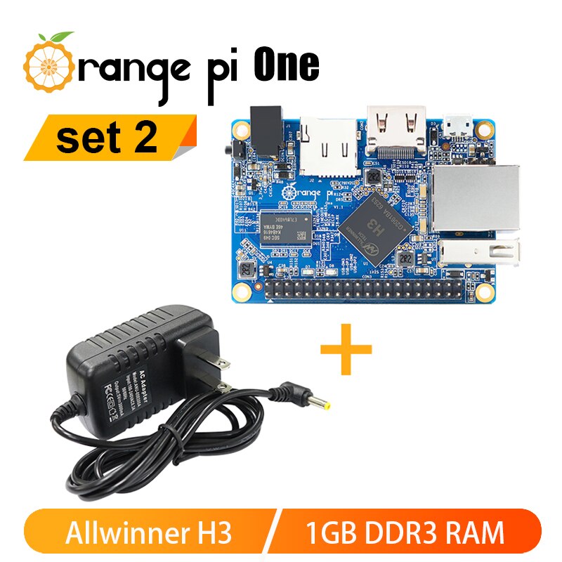 Orange Pi Kit OPI một + cung cấp điện 1GB máy tính bo mạch đơn SBC allwinner H3 chạy 4.4,Ubuntu Debian OS mạch điện các bộ phận