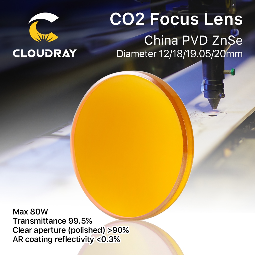 Tête Laser CO2 Cloudray Série K - Compatible D12, D18, D20 - Pour Machine De Découpe