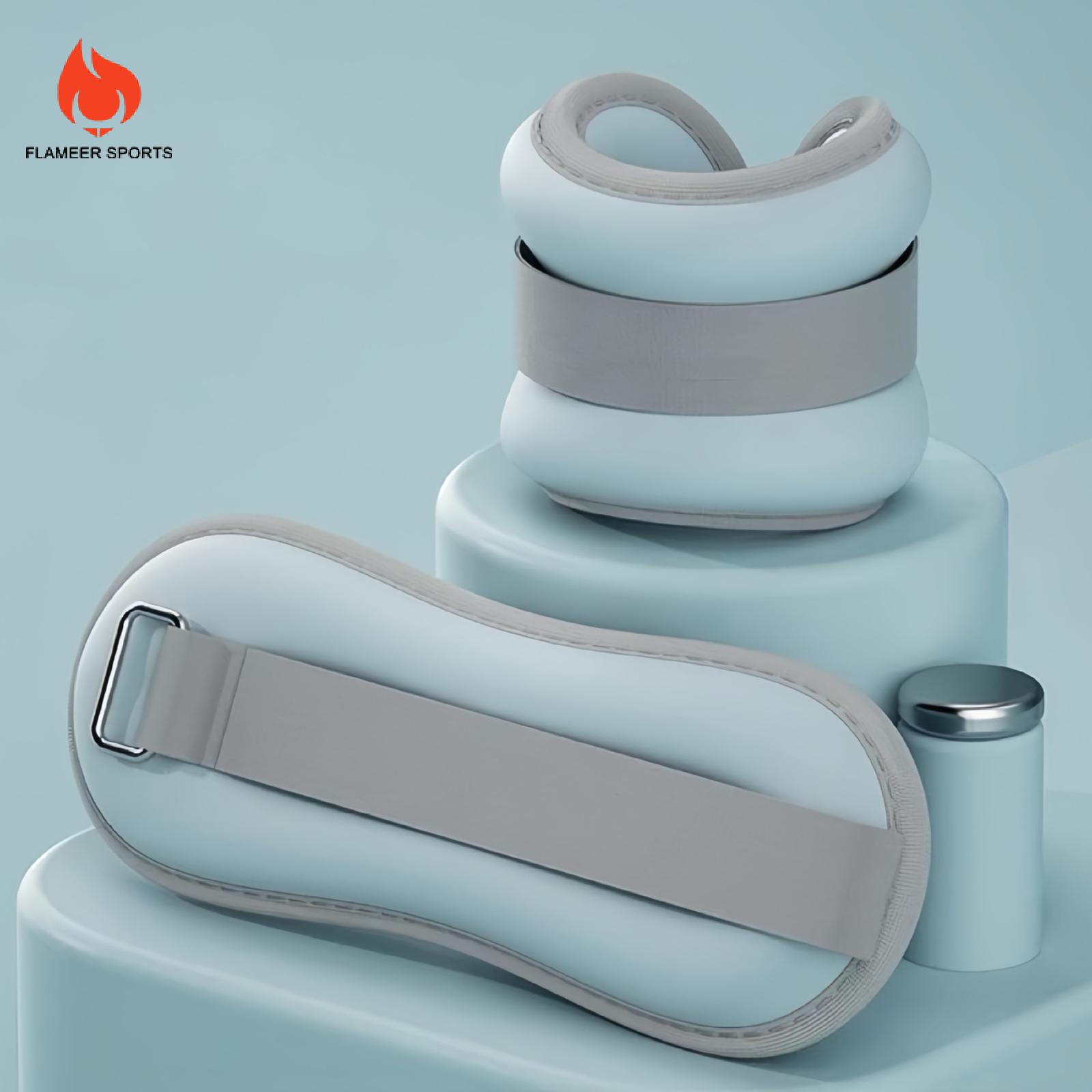 Flameer 2 miếng tạ đeo cổ tay tạ đeo cổ chân còng cánh tay Trọng lượng mặc cho nam nữ cho đi bộ Workout chạy bộ