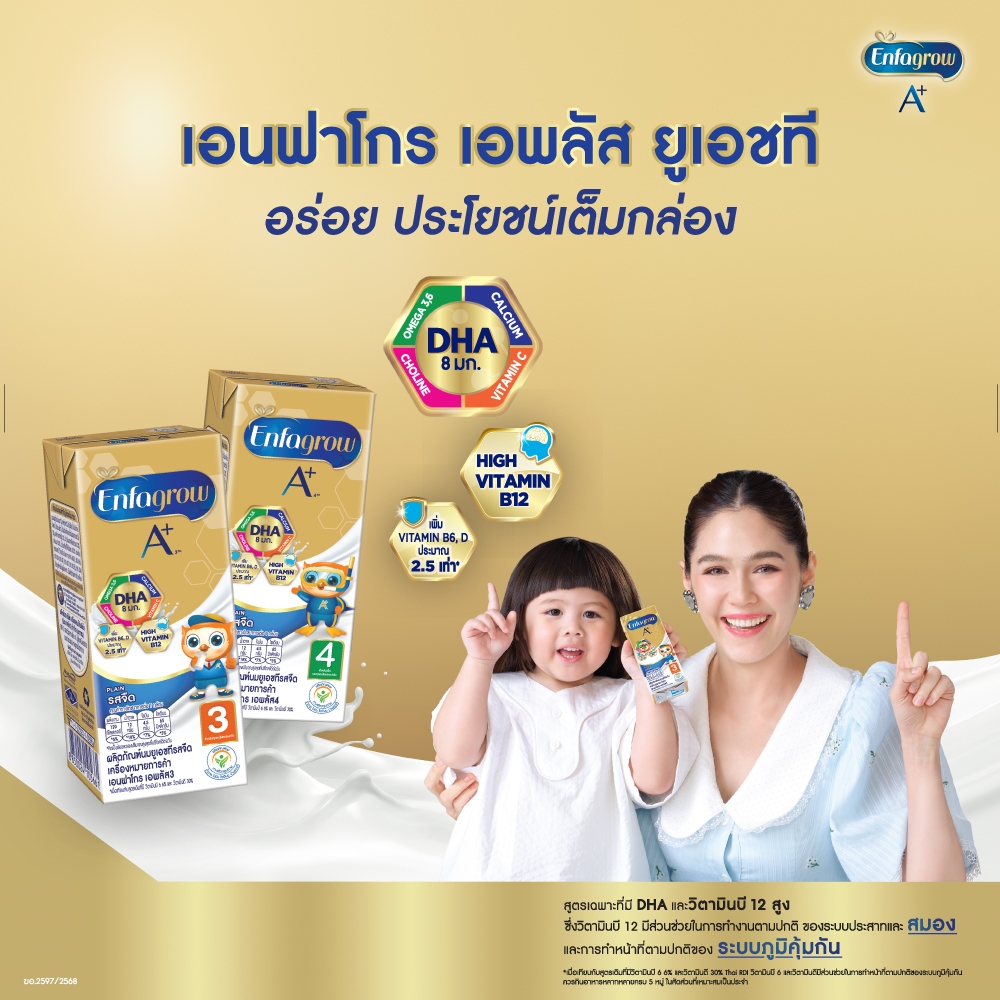 【ส่งฟรี】นมกล่อง เอนฟาโกร ยูเอชที สูตร4 ชนิดจืด (24 กล่อง) x2 ลัง Enfagrow UHT Stage4 Plain (24 boxes) x2 cases【คุ้มค่า】