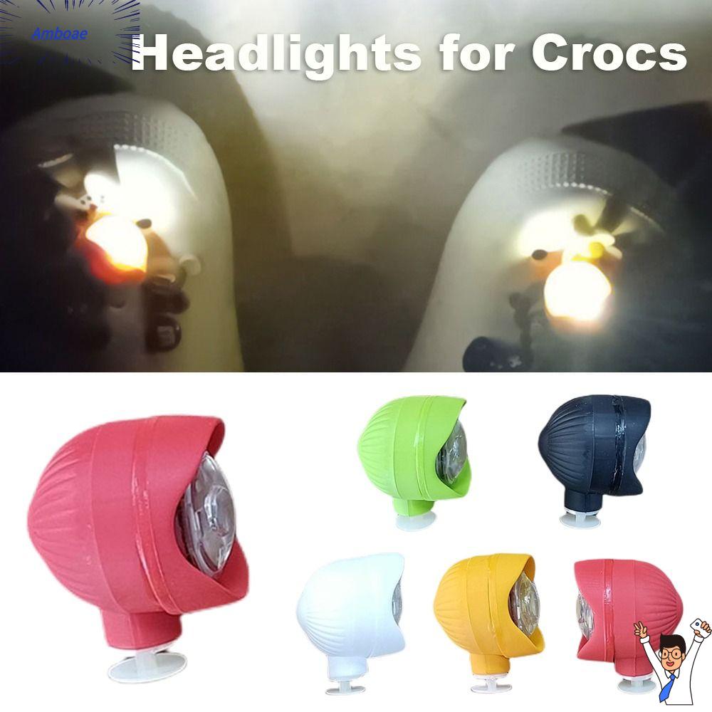 AMBOAE 2pcs Không thấm nước Đèn pha LED Với 3 chế độ ánh sáng Đeo được Đèn pin Chó đi dạo Kẹp trên G