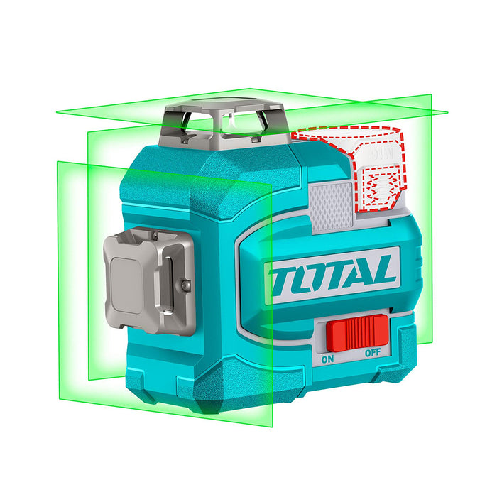 MÁY ĐO MỨC CÂN BẰNG TIA LASER XANH 3D DÙNG PIN 16V TOTAL TLL301201 - HÀNG CHÍNH HÃNG